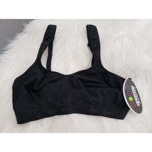 NEW SHOCK ABSORBER 36D BLACK Firm Support Wire Free Adjustable Sports Bra